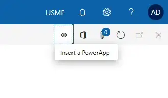 Embed a PowerApp in MS D365FO 1