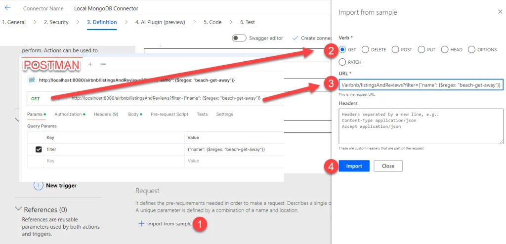 คลิก ‘Add new’ แล้วใส่ URL ของคุณลงไปได้เลยครับ (เหมือนกับที่คุณทำใน Postman)