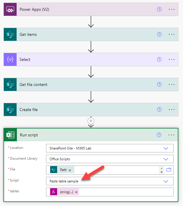 สคริปต์ที่บันทึกไว้ใน OneDrive โดยไม่ผูกติดกับไฟล์ ดังนั้นสามารถทำงานได้กับทุกไฟล์ Excel โดยไม่จำเป็นต้องสร้างสคริปต์ใหม่ทุกครั้ง