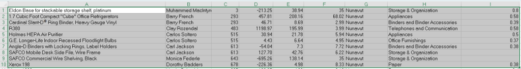 แทน A1:I10 ด้วยช่วงเซลล์ที่ต้องการ