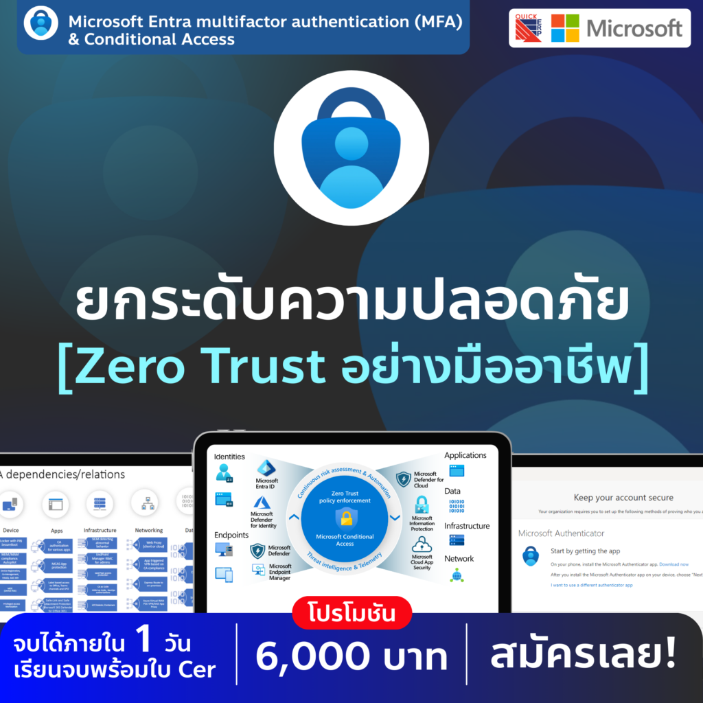ป้องกันบัญชีผู้ใช้งานจากภัยไซเบอร์ ด้วย MFA และนโยบายการเข้าถึงที่ควบคุมได้ทุกสถานการณ์
