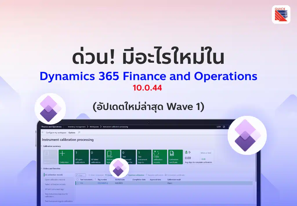มีอะไรใหม่ใน Dynamics 365 FO 10.0.44 อัปเดตใหม่ เพิ่มศักยภาพการทำงาน