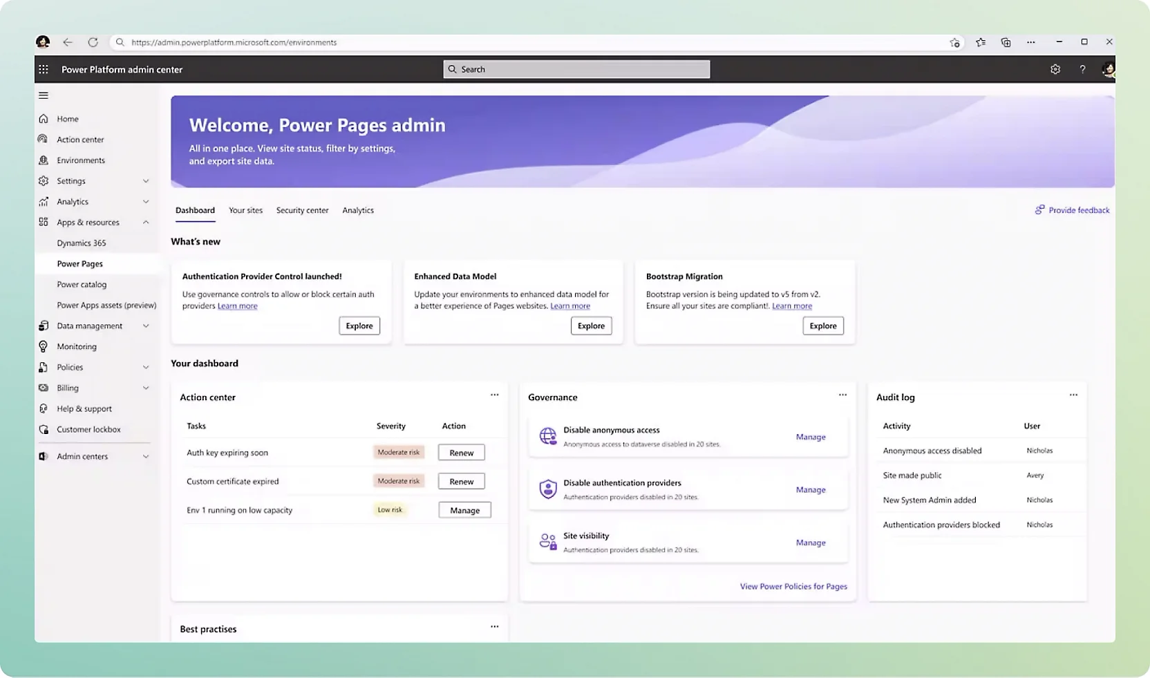 Power Pages Tabs 5 5